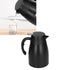 24V 1200ml Car Water Heater Pot with Base Portable Stainless Steel Electric Kettle Pot for Truck CarMatte Black