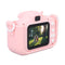 Kids Camera Cute Dual Lens Auto Focus Photography Video Recording Gaming Music Digital Camera Toy Pink
