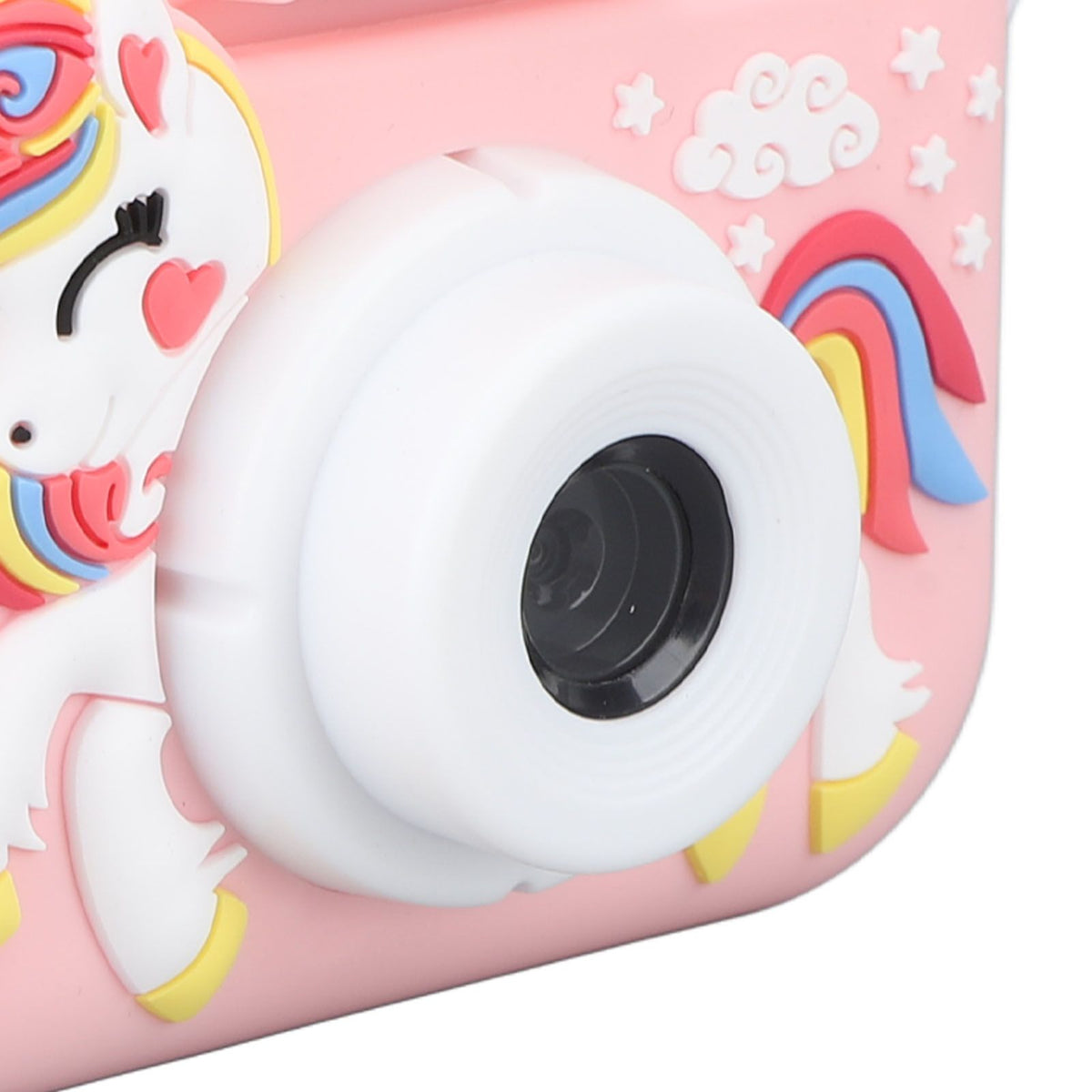 Kids Camera Cute Dual Lens Auto Focus Photography Video Recording Gaming Music Digital Camera Toy Pink