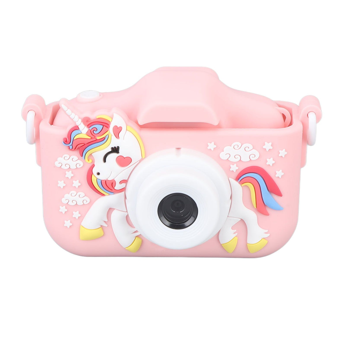 Kids Camera Cute Dual Lens Auto Focus Photography Video Recording Gaming Music Digital Camera Toy Pink