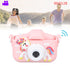 Kids Camera Cute Dual Lens Auto Focus Photography Video Recording Gaming Music Digital Camera Toy Pink