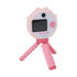 Lollipop Kids Selfie Camera With Stand 48MP 2.0in HD Children Digital Video Camera Game Music Toy for 3‑12 Years Old Boys Girls Pink
