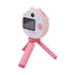 Lollipop Kids Selfie Camera With Stand 48MP 2.0in HD Children Digital Video Camera Game Music Toy for 3‑12 Years Old Boys Girls Pink