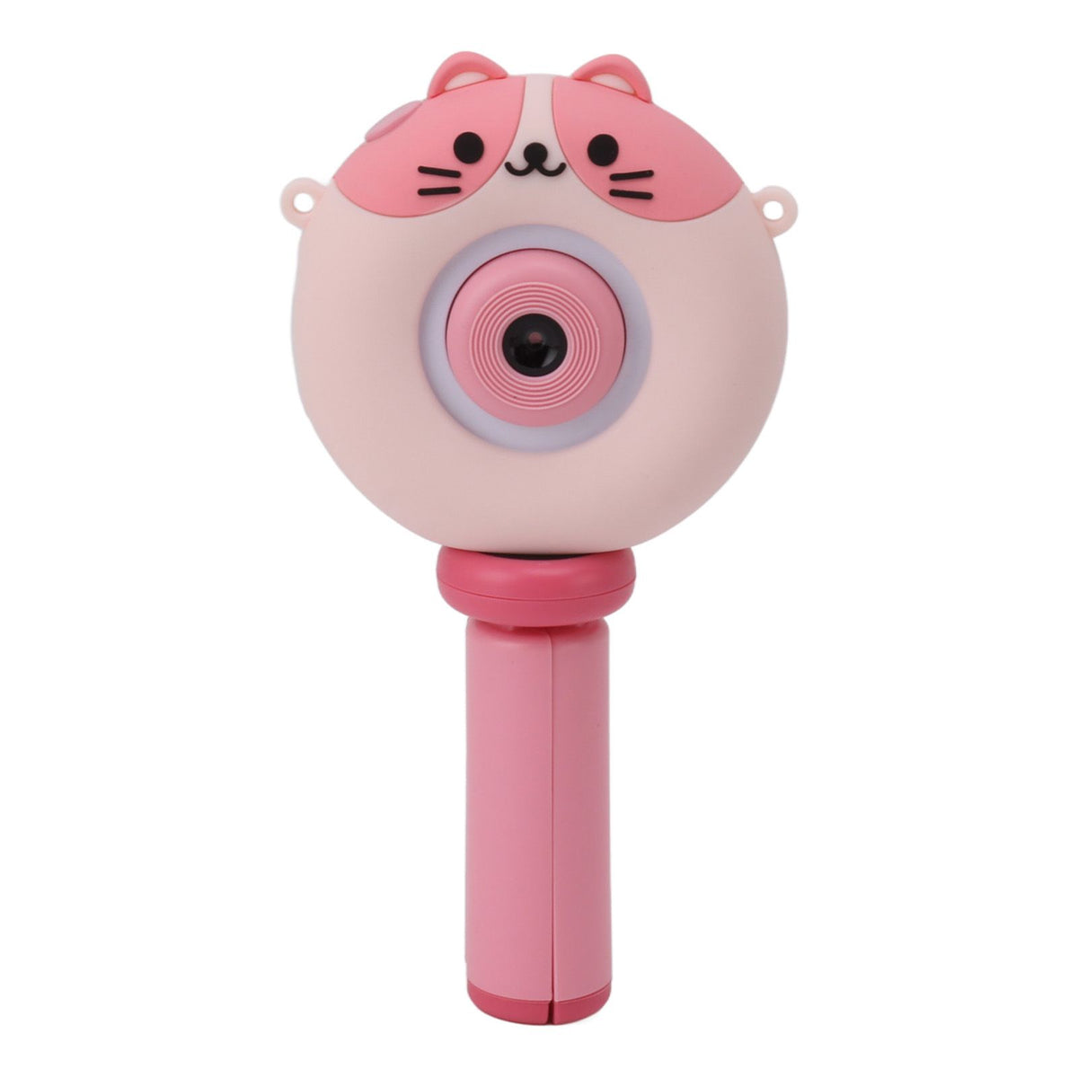 Kids Selfie Camera 2 Inch HD IPS Screen Dual Lens 48MP 32GB Portable Cute Digital Camera Toy with Tripod for Christmas Birthday Gift Pink