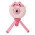 Kids Selfie Camera 2 Inch HD IPS Screen Dual Lens 48MP 32GB Portable Cute Digital Camera Toy with Tripod for Christmas Birthday Gift Pink
