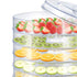 Food Dehydrator Machine Food Dehydrator for Jerky Small Dehydrated Dryer Machine for Fruits Veggies Transparent