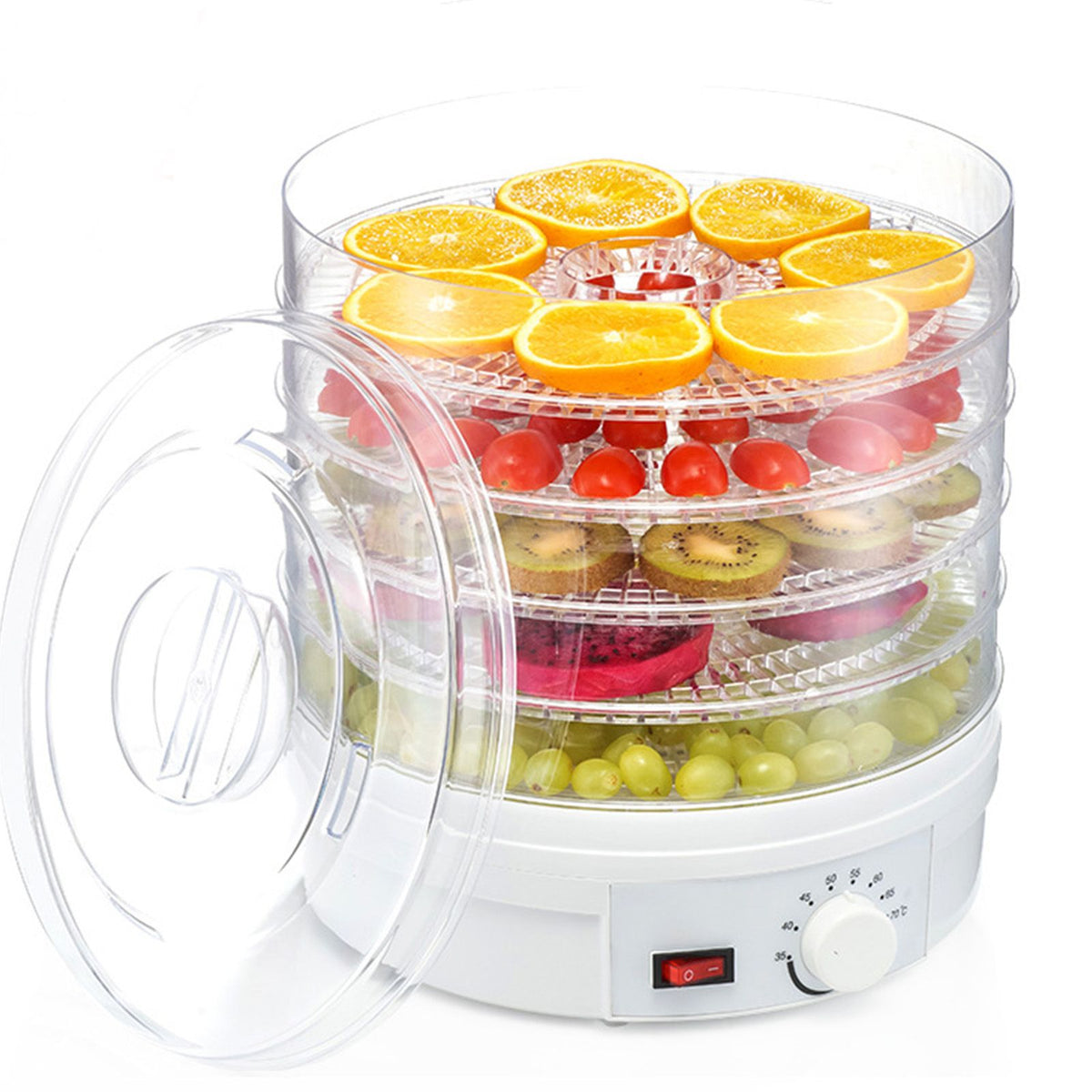 Food Dehydrator Machine Food Dehydrator for Jerky Small Dehydrated Dryer Machine for Fruits Veggies Transparent