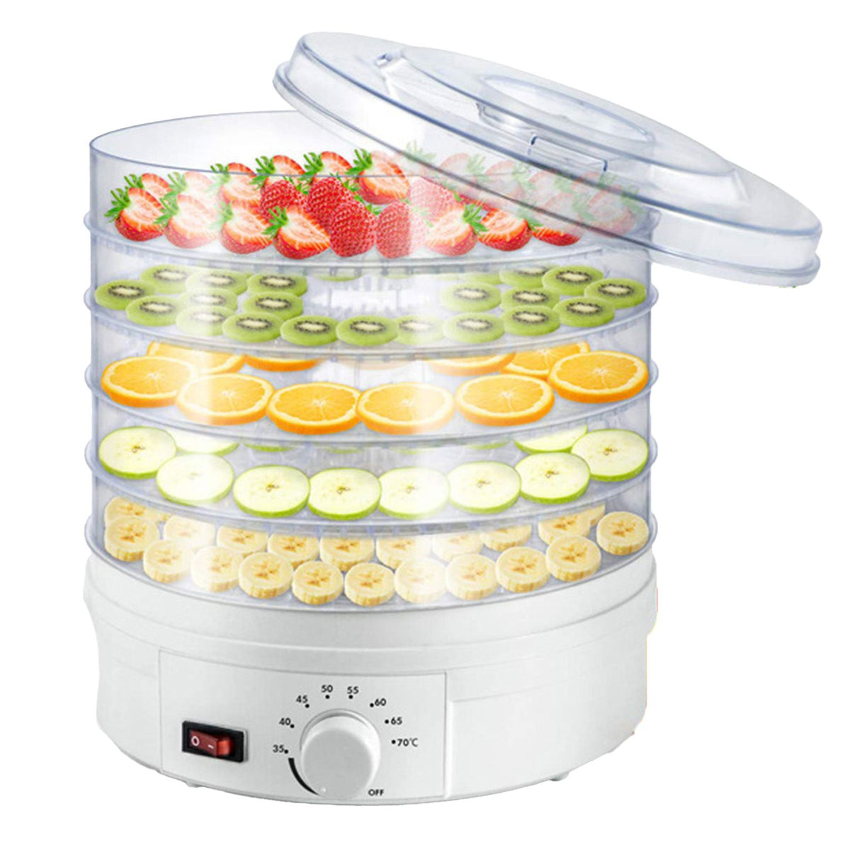 Food Dehydrator Machine Food Dehydrator for Jerky Small Dehydrated Dryer Machine for Fruits Veggies Transparent