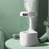 Anti Gravity Humidifier Water Drop Humidifier Quiet Operation Fine Misting Leakage Proof USB Powered Mist Humidifiers White
