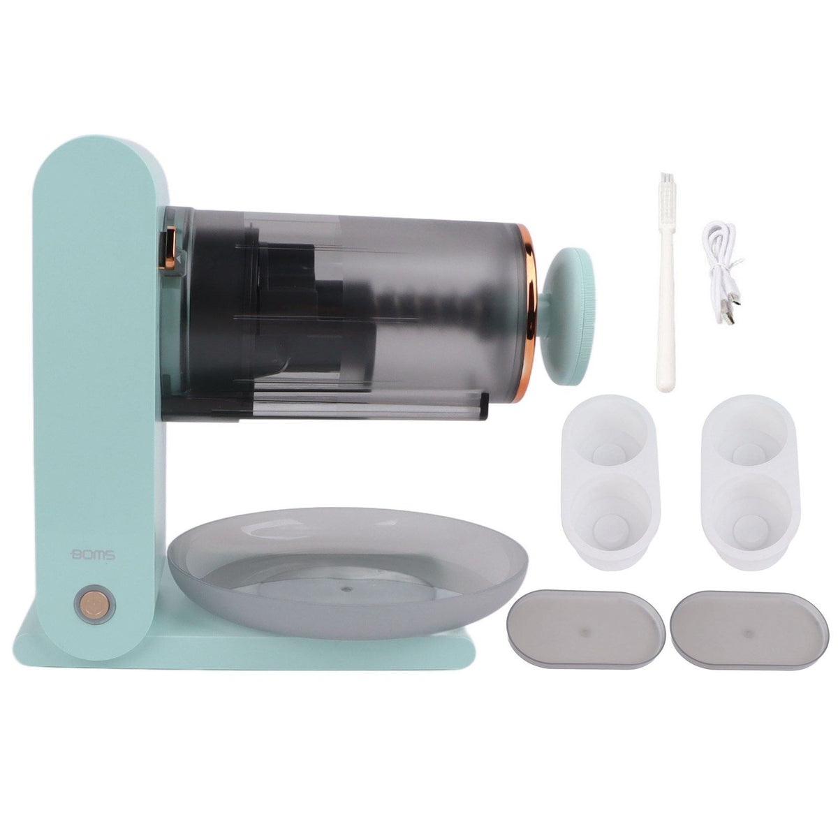 Electric Shaved Ice Machine Quiet Mini Shaved Ice Maker USB Rechargeable Snow Cone Maker 2000mAh Battery