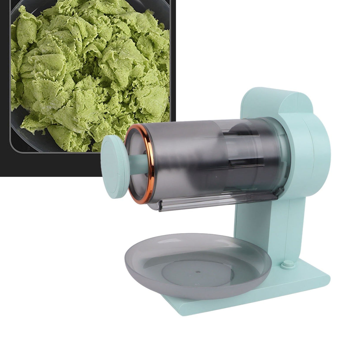 Electric Shaved Ice Machine Quiet Mini Shaved Ice Maker USB Rechargeable Snow Cone Maker 2000mAh Battery