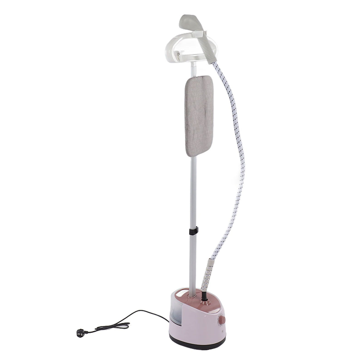 Standing Fabric Steam Iron with Hanger Pink 2000W Powerful Garment Steam Iron for Home