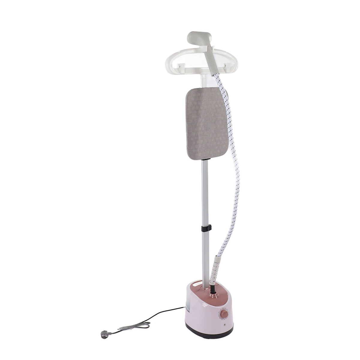 Standing Fabric Steam Iron with Hanger Pink 2000W Powerful Garment Steam Iron for Home