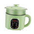 Green Electric Hot Pot with Steam Box Small Power Hot Pot Smart Cooker for Dormitory Kitchen