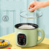 Green Electric Hot Pot with Steam Box Small Power Hot Pot Smart Cooker for Dormitory Kitchen