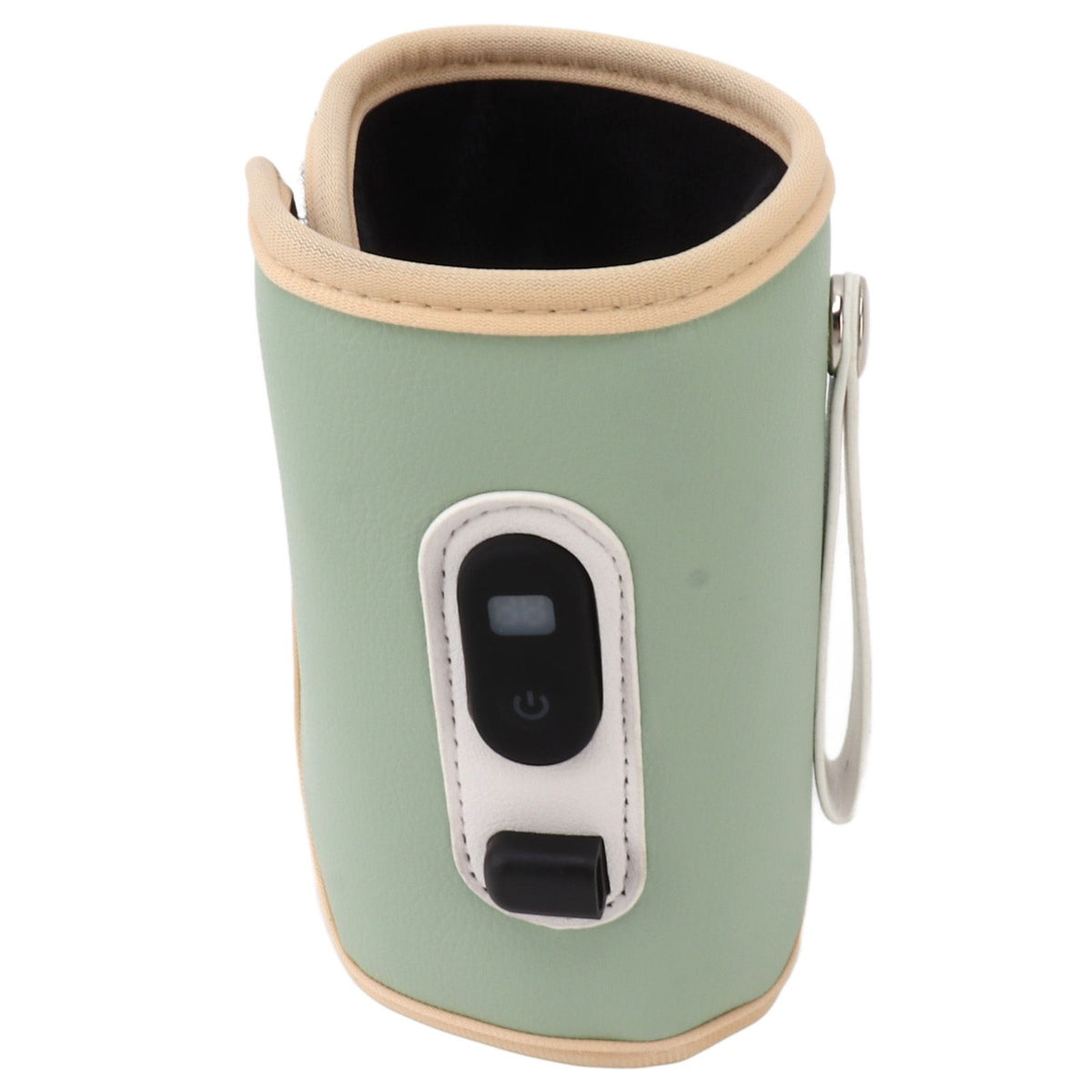 Baby Milk Bottle Warmer USB Digital Display 5 Speeds Portable Baby Milk Heat Keeper for Milk Breastmilk Water Green