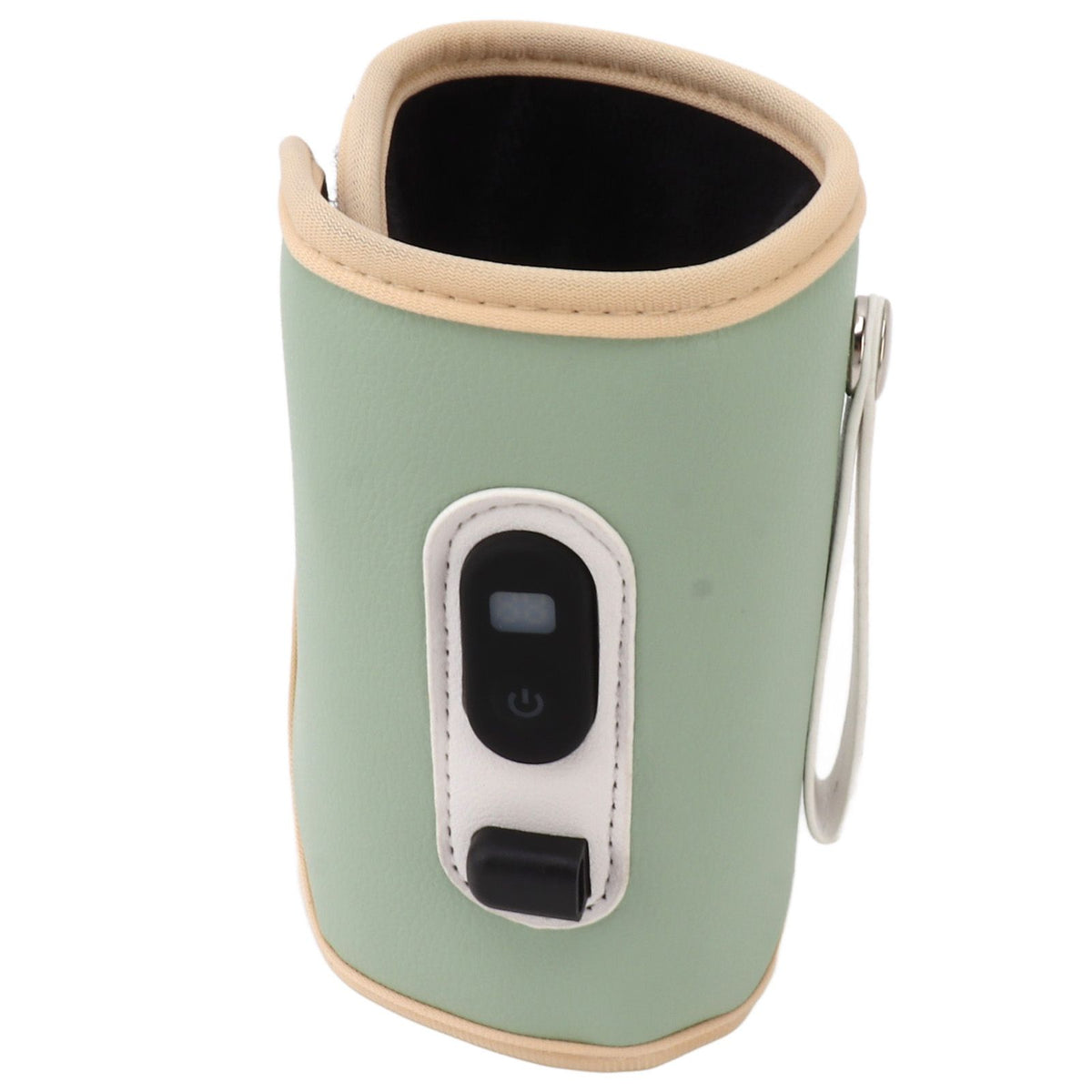 Baby Milk Bottle Warmer USB Digital Display 5 Speeds Portable Baby Milk Heat Keeper for Milk Breastmilk Water Green