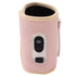 Baby Milk Bottle Warmer USB Digital Display 5 Speeds Portable Baby Milk Heat Keeper for Milk Breastmilk Water Pink