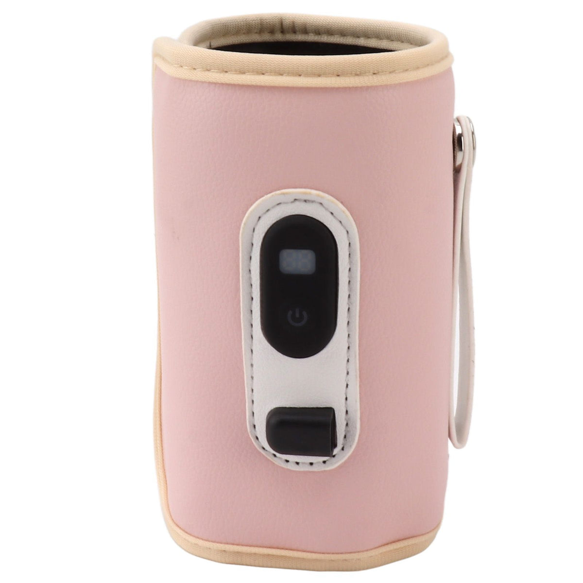Baby Milk Bottle Warmer USB Digital Display 5 Speeds Portable Baby Milk Heat Keeper for Milk Breastmilk Water Pink