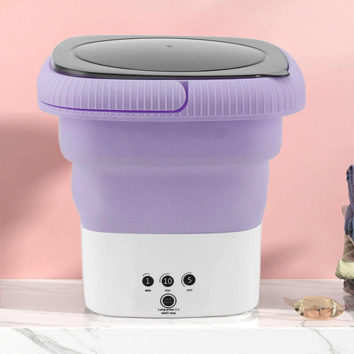 Portable Washing Machine Foldable Mini Small Portable Washer Washing Machine for Apartment Laundry Travel