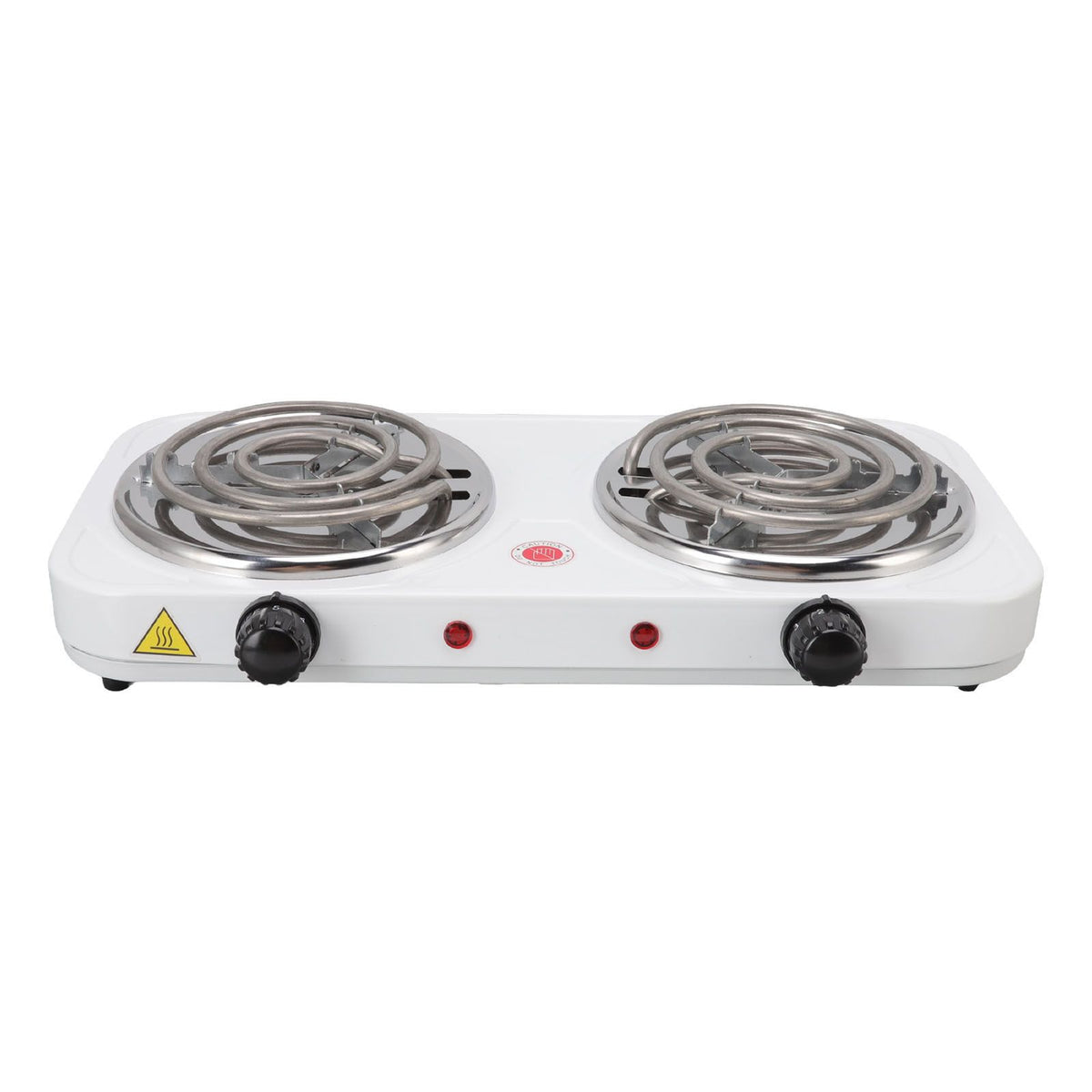 Electric Countertop Stove 2000W 2 Burner Easy Operation Overheat Protection Portable Cooking Stove for Home RV
