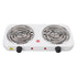 Electric Countertop Stove 2000W 2 Burner Easy Operation Overheat Protection Portable Cooking Stove for Home RV