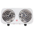 Electric Countertop Stove 2000W 2 Burner Easy Operation Overheat Protection Portable Cooking Stove for Home RV