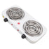 Electric Countertop Stove 2000W 2 Burner Easy Operation Overheat Protection Portable Cooking Stove for Home RV