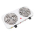 Electric Countertop Stove 2000W 2 Burner Easy Operation Overheat Protection Portable Cooking Stove for Home RV