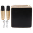 Karaoke Machine with Dual Microphone 10W Portable Bluetooth Speaker for Kids Birthday Home Party Gold