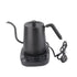 Gooseneck Electric Kettle Stainless Steel Pour Over Tea Coffee Kettle Automatic Temperature Control Insulation Tea Pot for Office Home Black CN 220V