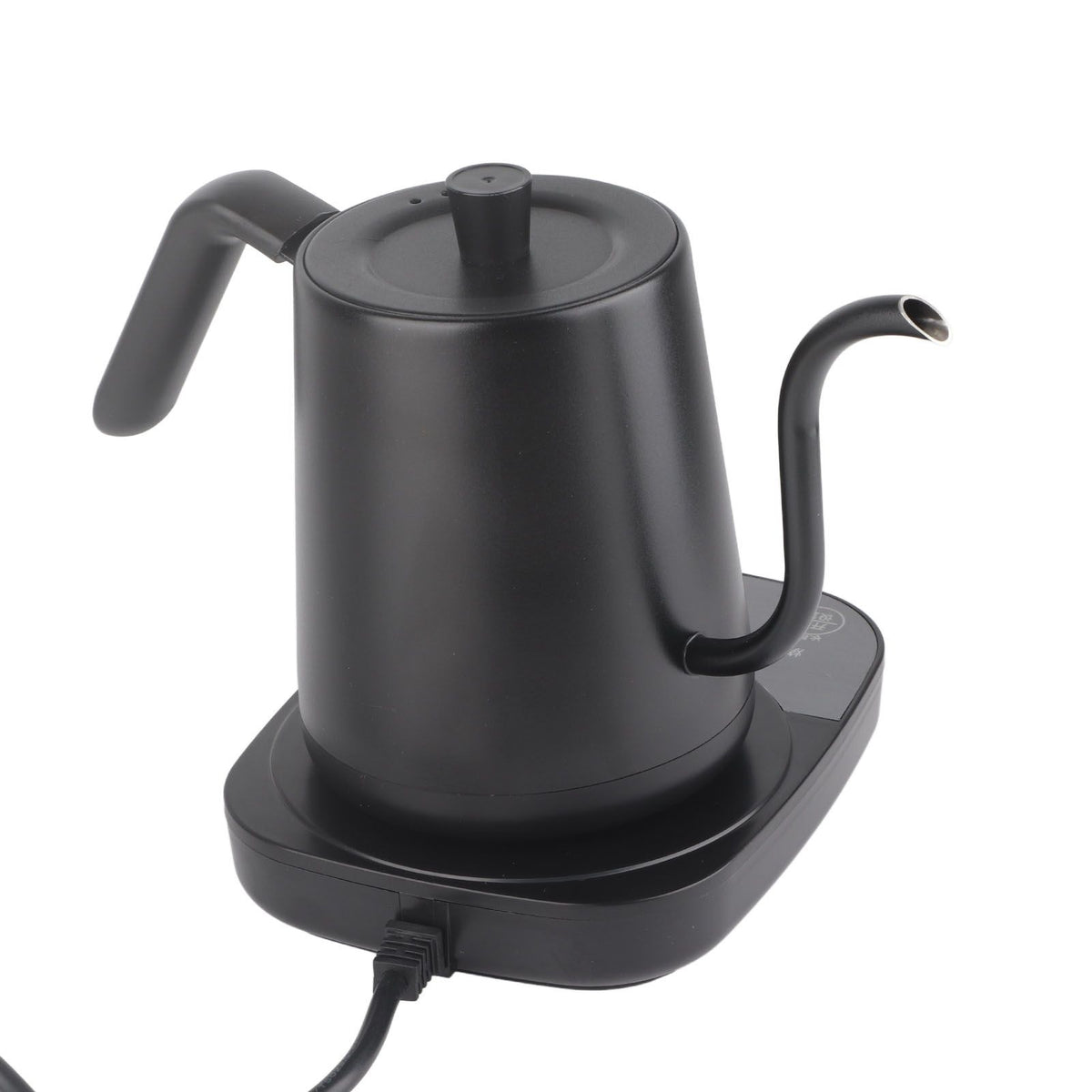 Gooseneck Electric Kettle Stainless Steel Pour Over Tea Coffee Kettle Automatic Temperature Control Insulation Tea Pot for Office Home Black CN 220V