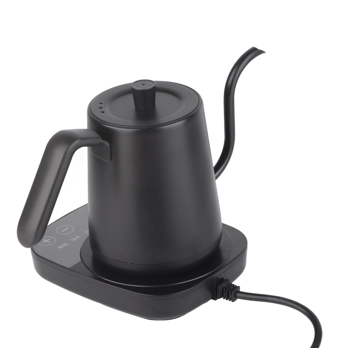 Gooseneck Electric Kettle Stainless Steel Pour Over Tea Coffee Kettle Automatic Temperature Control Insulation Tea Pot for Office Home Black CN 220V