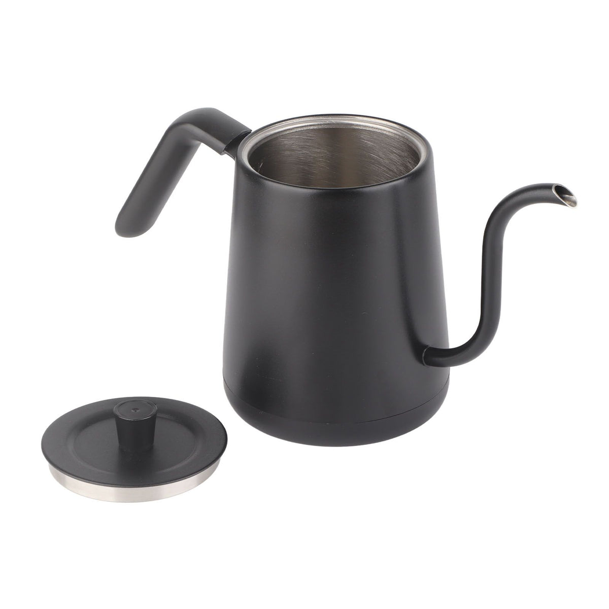 Gooseneck Electric Kettle Stainless Steel Pour Over Tea Coffee Kettle Automatic Temperature Control Insulation Tea Pot for Office Home Black CN 220V