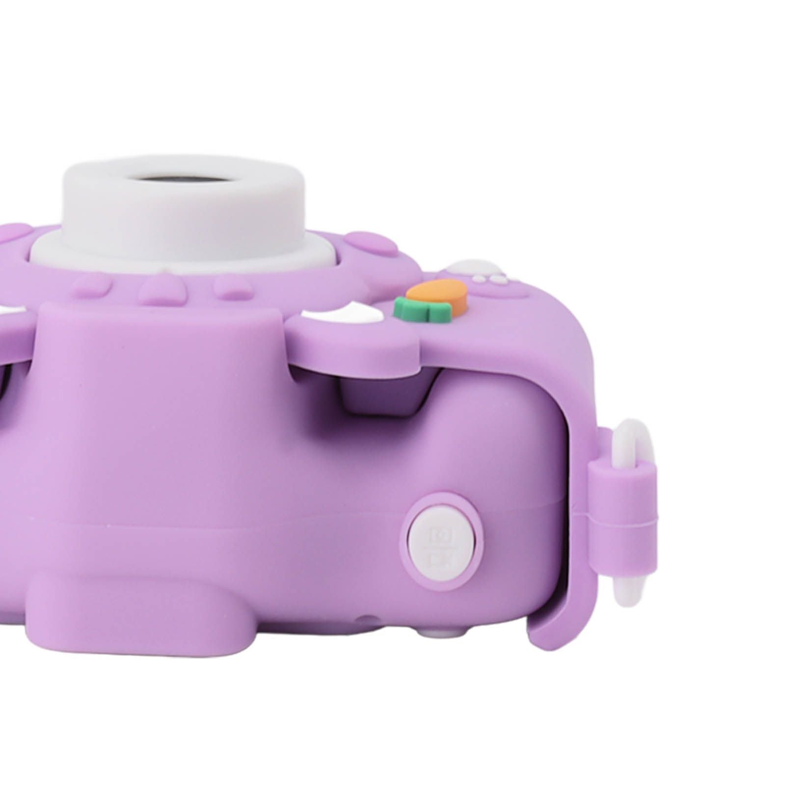 Kids Digital Camera with 32G Card Front Rear Lens 1080P High Definition 8X Zoom USB Rechargeable for Children Purple