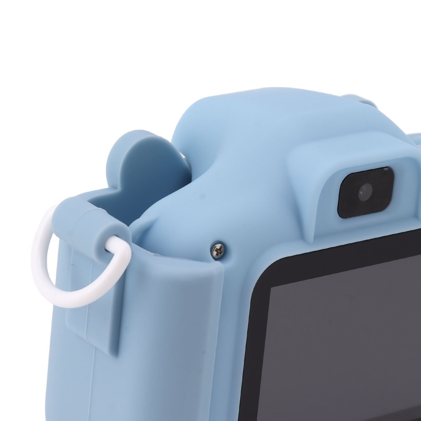 Children Camera 2in Screen AI Face Recognition Multifunctional USB Charging Automatic Kids Game Camera Blue