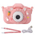 Children Camera 2in Screen AI Face Recognition Multifunctional USB Charging Automatic Kids Game Camera Pink