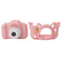 Children Camera 2in Screen AI Face Recognition Multifunctional USB Charging Automatic Kids Game Camera Pink