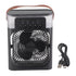 Personal Evaporative Air Cooler with 600ml Water Tank USB 7 Color Light 3 Speeds Air Cooler Humidifier for Bedroom Black