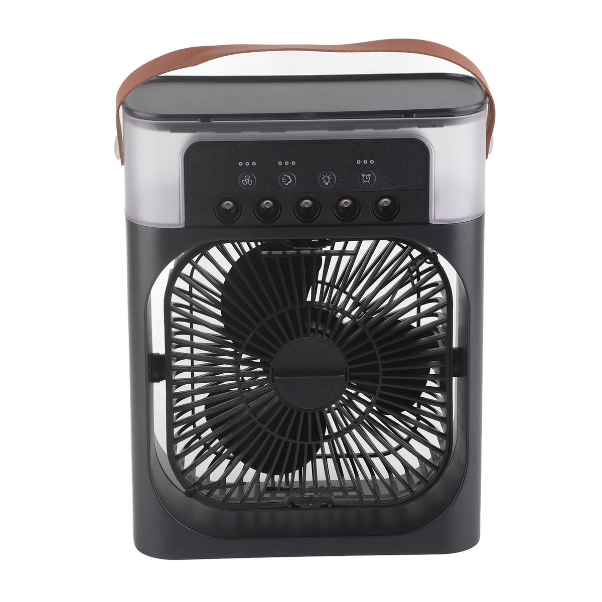 Personal Evaporative Air Cooler with 600ml Water Tank USB 7 Color Light 3 Speeds Air Cooler Humidifier for Bedroom Black