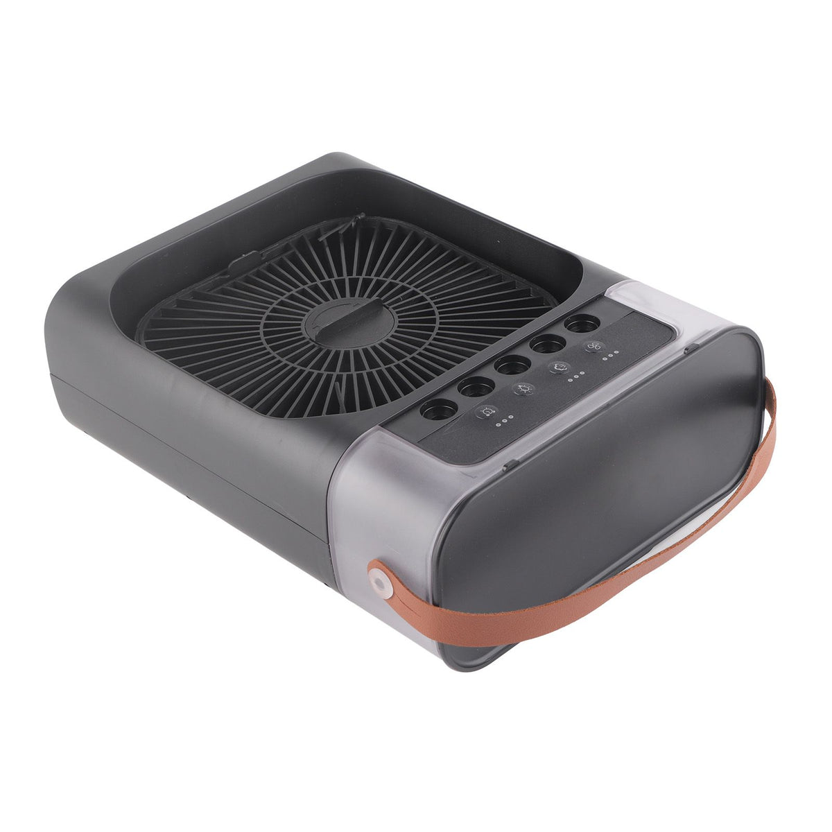 Personal Evaporative Air Cooler with 600ml Water Tank USB 7 Color Light 3 Speeds Air Cooler Humidifier for Bedroom Black