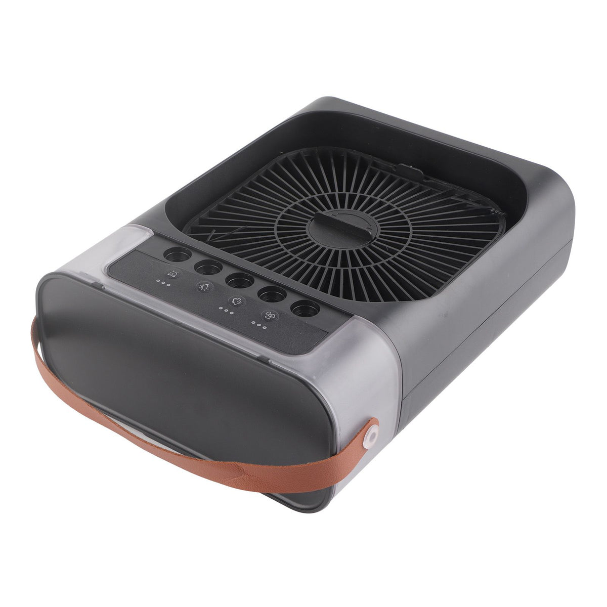 Personal Evaporative Air Cooler with 600ml Water Tank USB 7 Color Light 3 Speeds Air Cooler Humidifier for Bedroom Black
