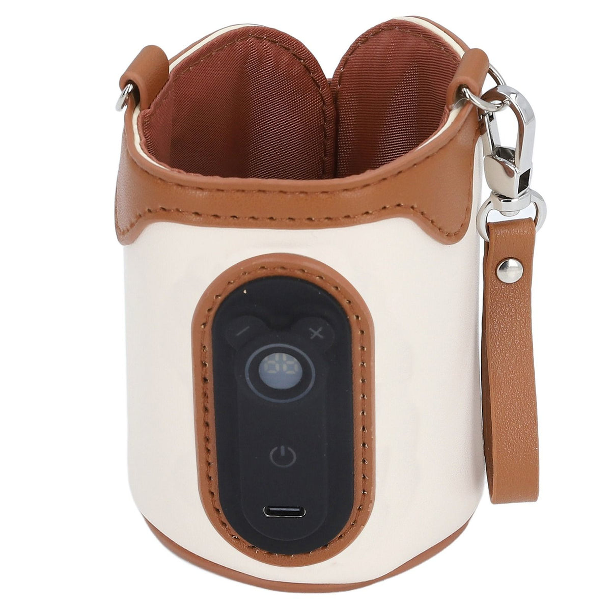 Baby Bottle Warmer USB Powered 26 Gears Temperature Adjustable Portable Bottle Milk Warmer for Home Family Travel Large