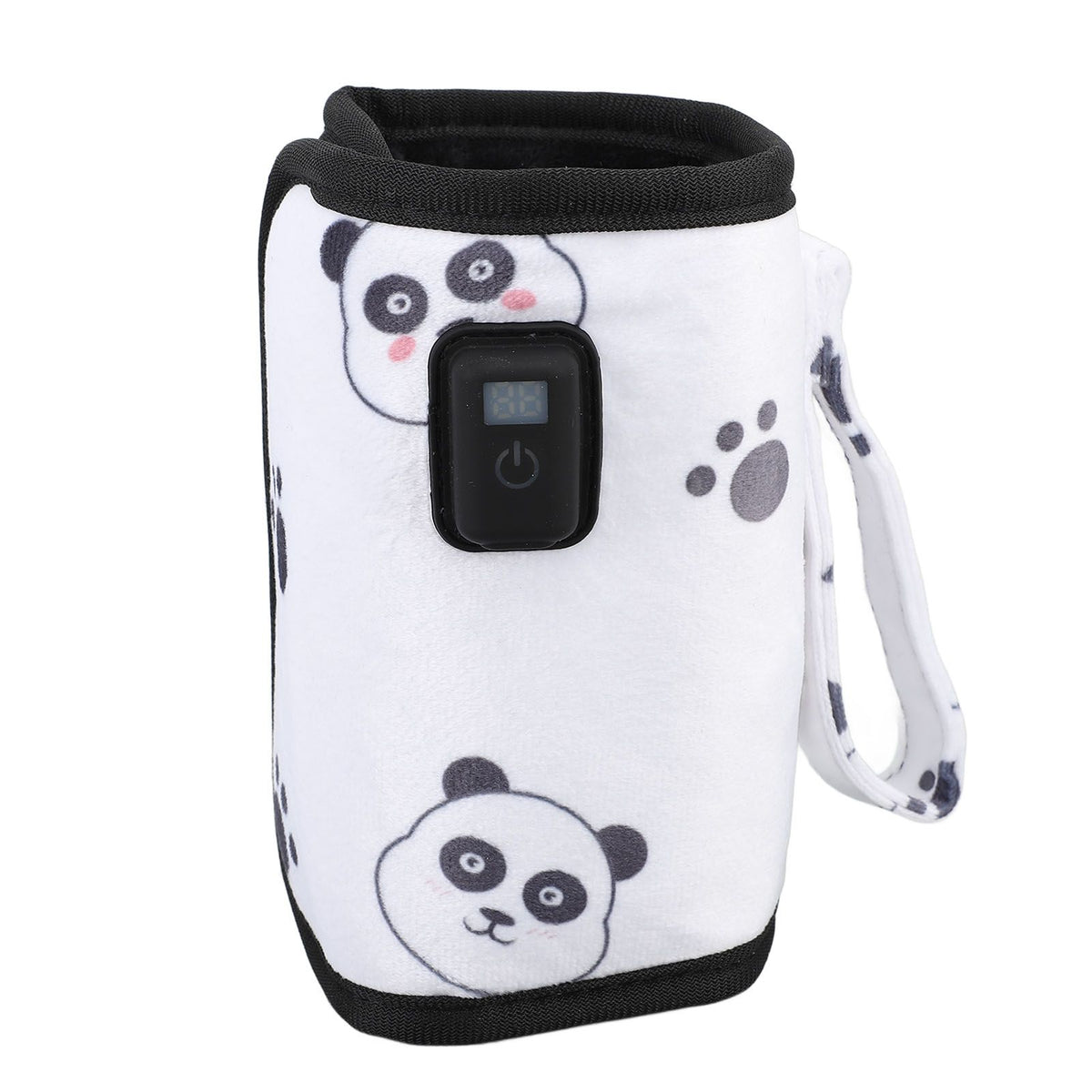 Portable Bottle Warmer Sleeve USB Milk Heat Keeper Adjustable Milk Warmer with 21 Level Temperature Control for Home Family Travel Panda