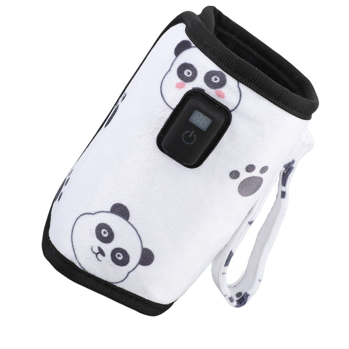 Portable Bottle Warmer Sleeve USB Milk Heat Keeper Adjustable Milk Warmer with 21 Level Temperature Control for Home Family Travel Panda