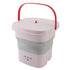 10.5L Small Washing Machine Fully Automatic Blue Lighting Deep Cleaning Foldable Washer for Apartment Dormitory Hotel 100‑240V Pink EU Plug