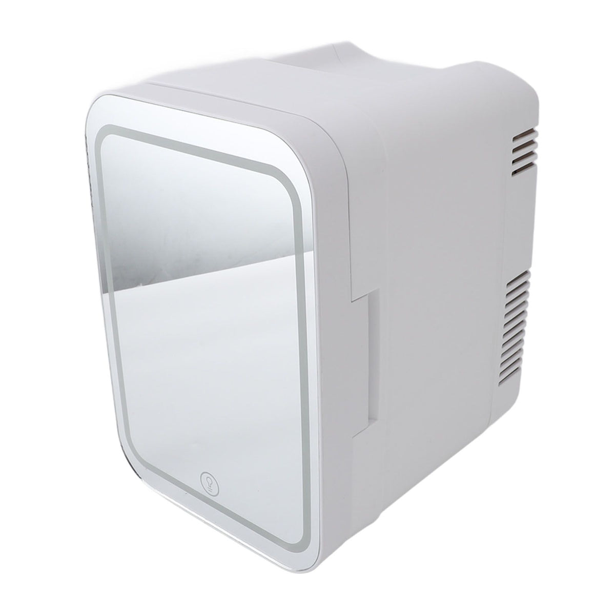 Portable Mirrored Beauty Fridge With Lighting 4L Mini Refrigerator Skin Care Makeup Storage with Mirror Light For Home Car EU Plug 220V