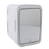 Portable Mirrored Beauty Fridge With Lighting 4L Mini Refrigerator Skin Care Makeup Storage with Mirror Light For Home Car EU Plug 220V