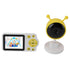 Baby Monitoring Camera WiFi 2.8 Inch Color Screen Night Vision 2 Way Talk Indoor Temperature Detection Smart Pet Camera for Home Security Yellow