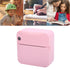 Mini Thermal Printer Bluetooth Inkless Portable Printer Pocket Label Maker with APP for DIY Photos Study Notes Pink